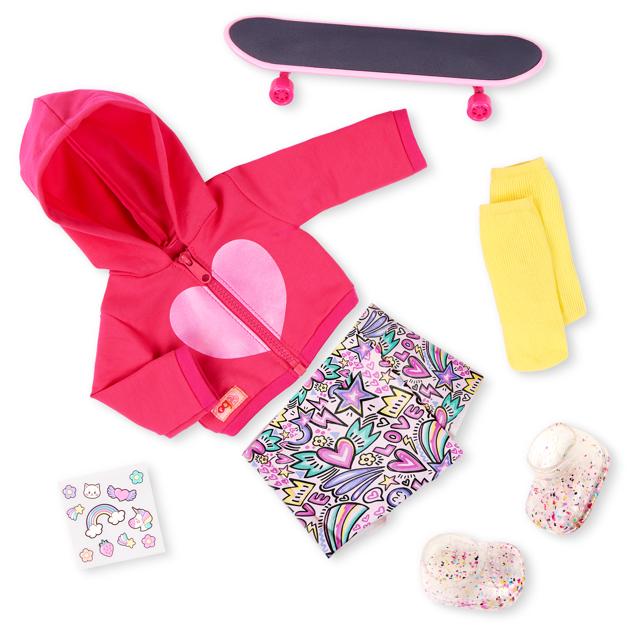 Our Generation Skate into Fun Outfit for 18-inch Dolls Skate into Fun - Image 1