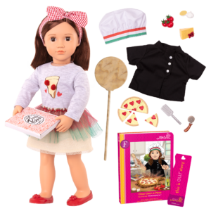 Posable 18-inch Pizza Chef Doll Francesca