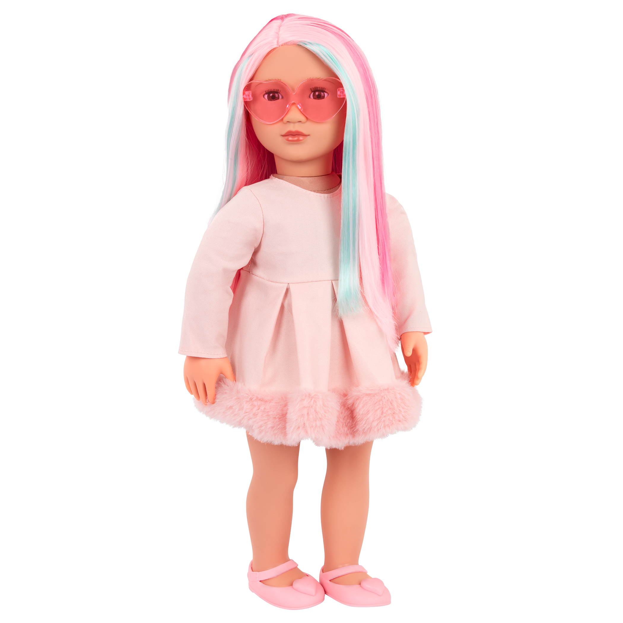 Our Generation 18-inch Multicolored Hair Doll Rosa Rosa - Image 1