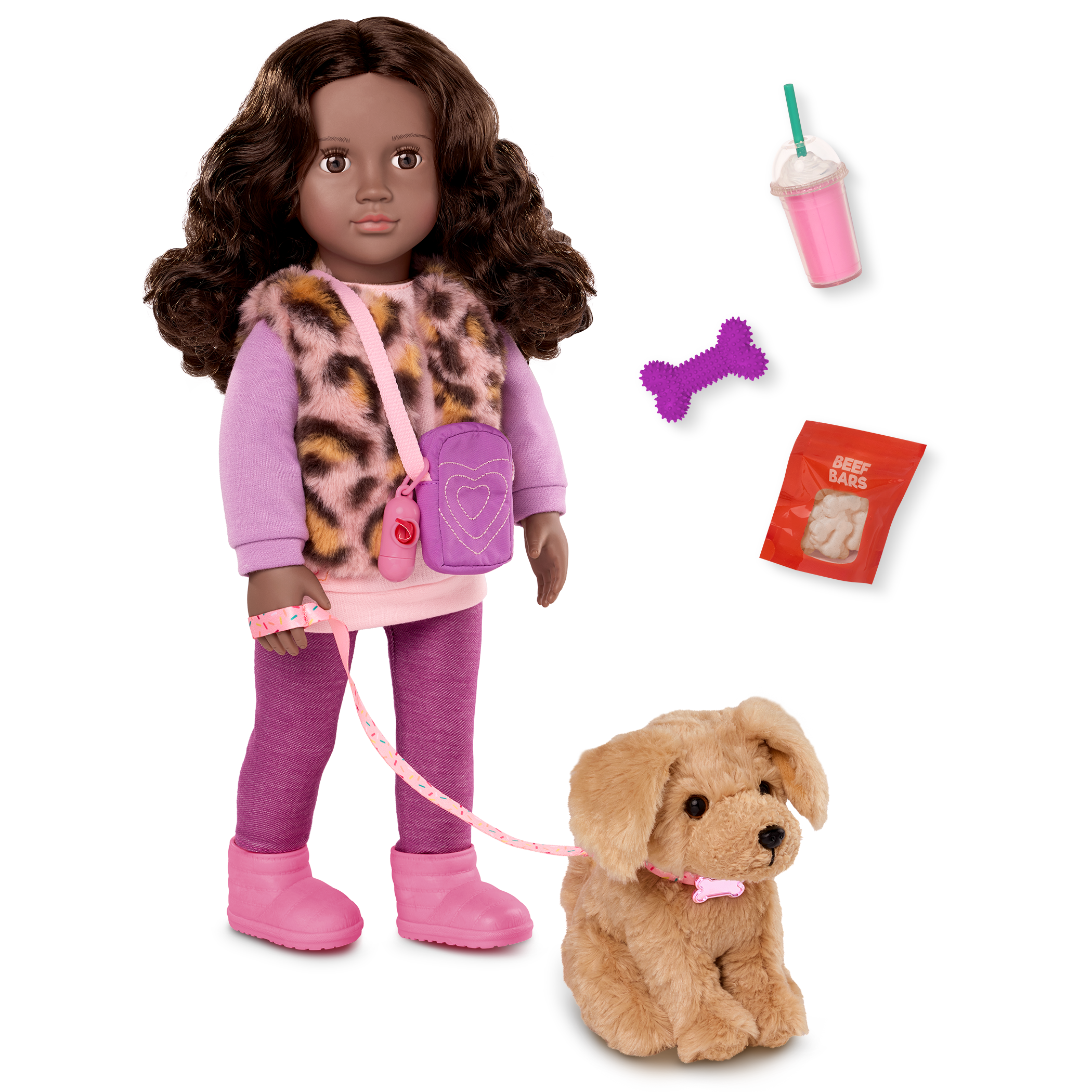Our Generation 18-inch Doll Josie & Pet Puppy Jax Josie & Jax - Image 1