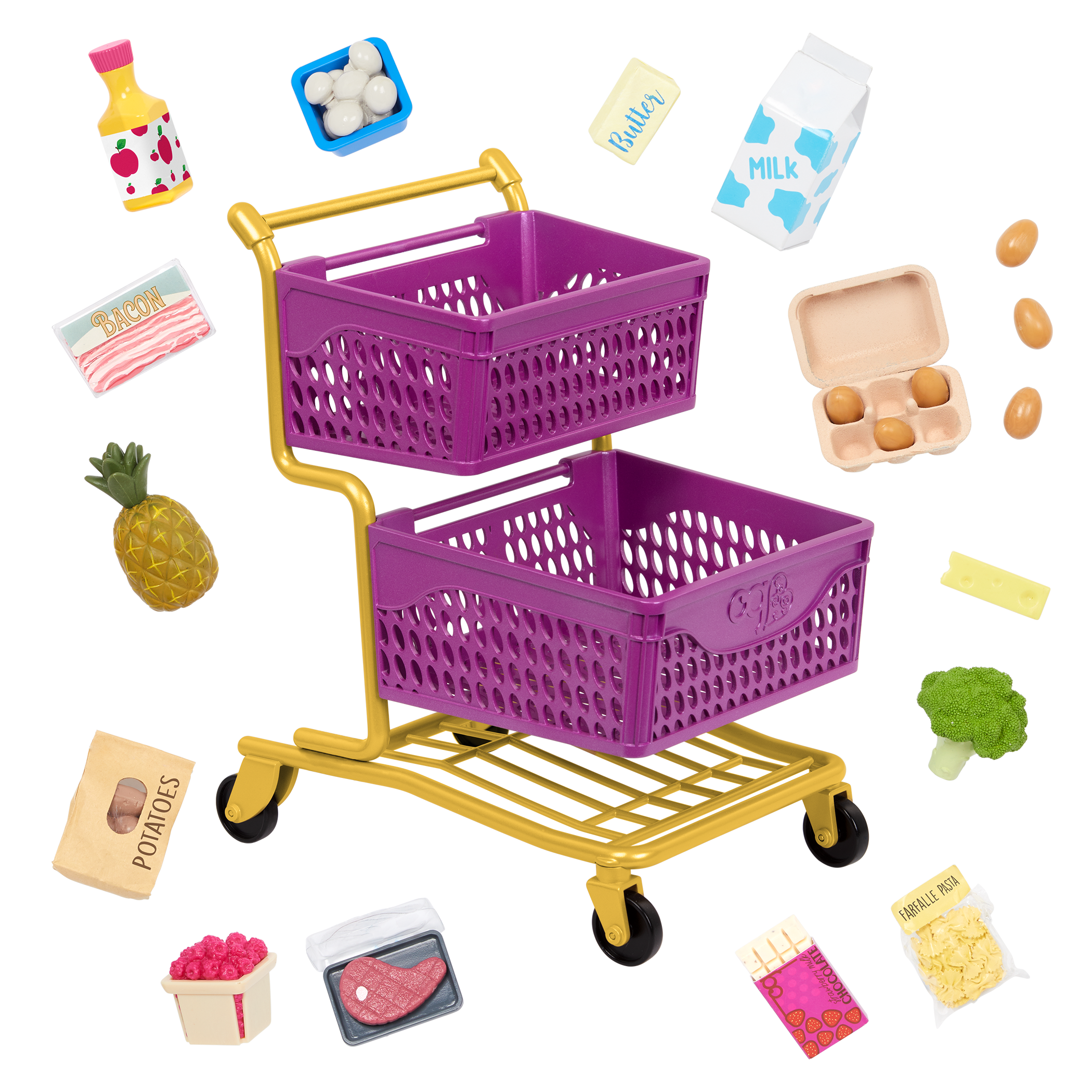 Our Generation At the Market Shopping Cart for 18-inch Dolls At the Market Shopping Cart - Image 1