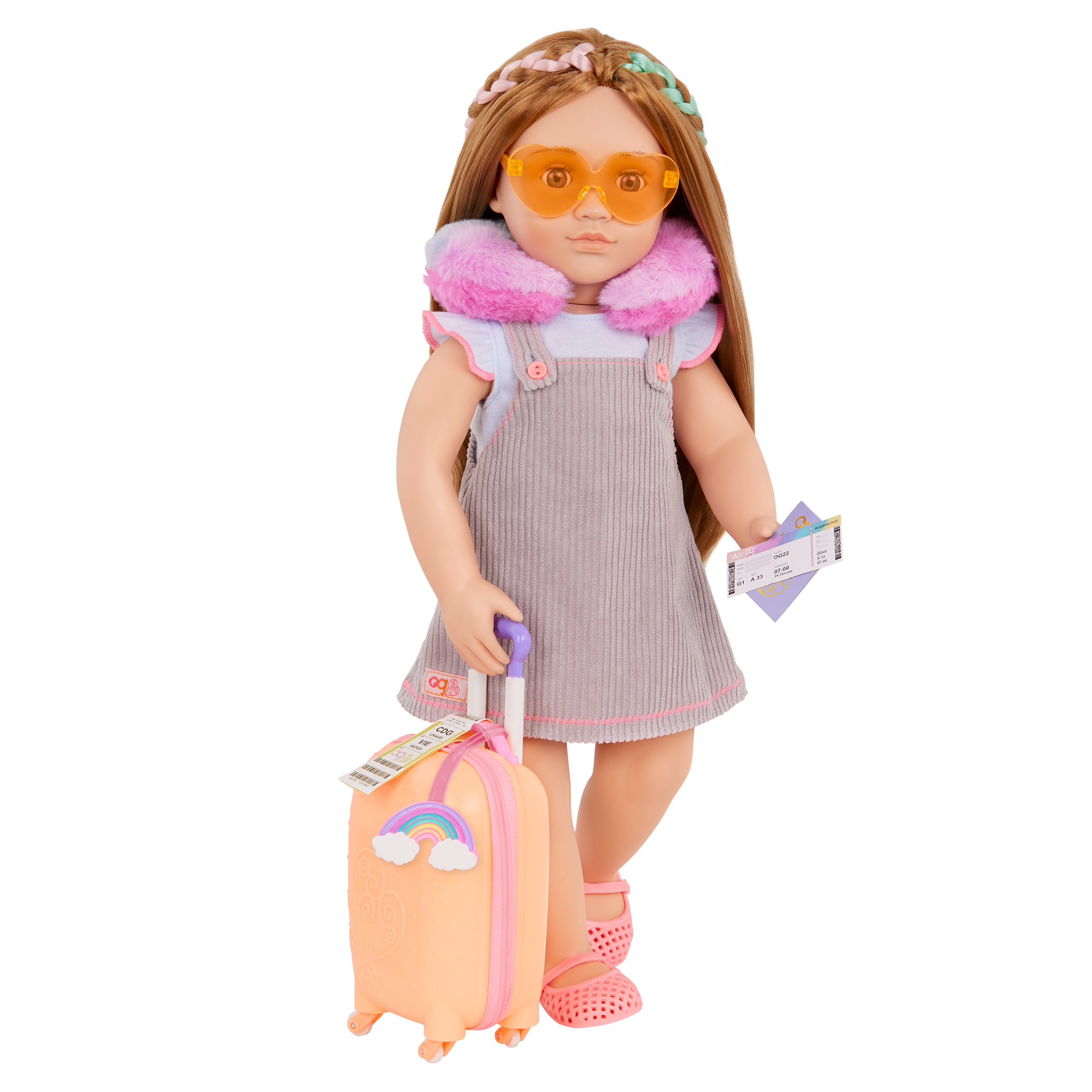 🇺🇸 Our Generation 18 Inch Doll Over The Rainbow Luggage