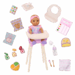 Baby Emilia & Mealtime Set