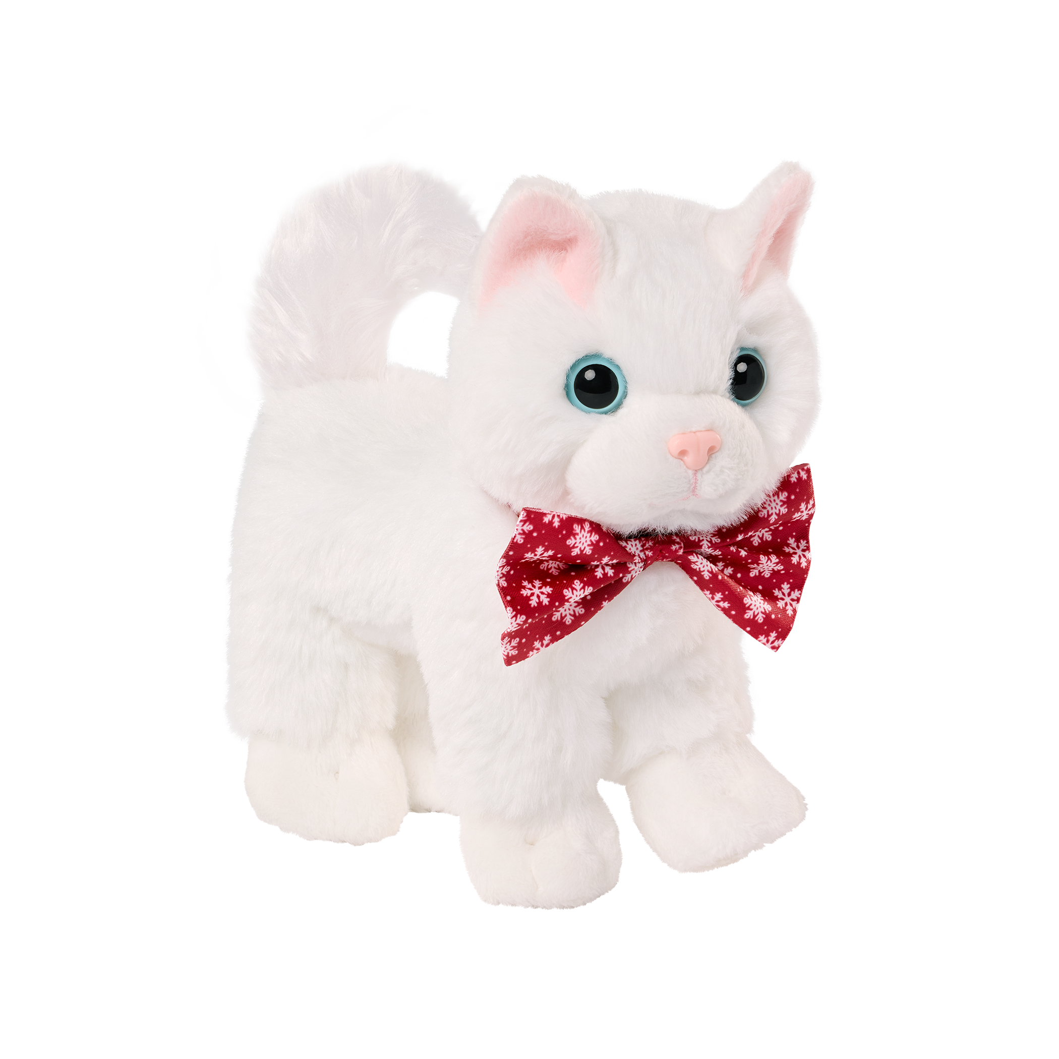 Our Generation Snowball Holiday Kitten Pet Cat Plushie Snowball - Image 1