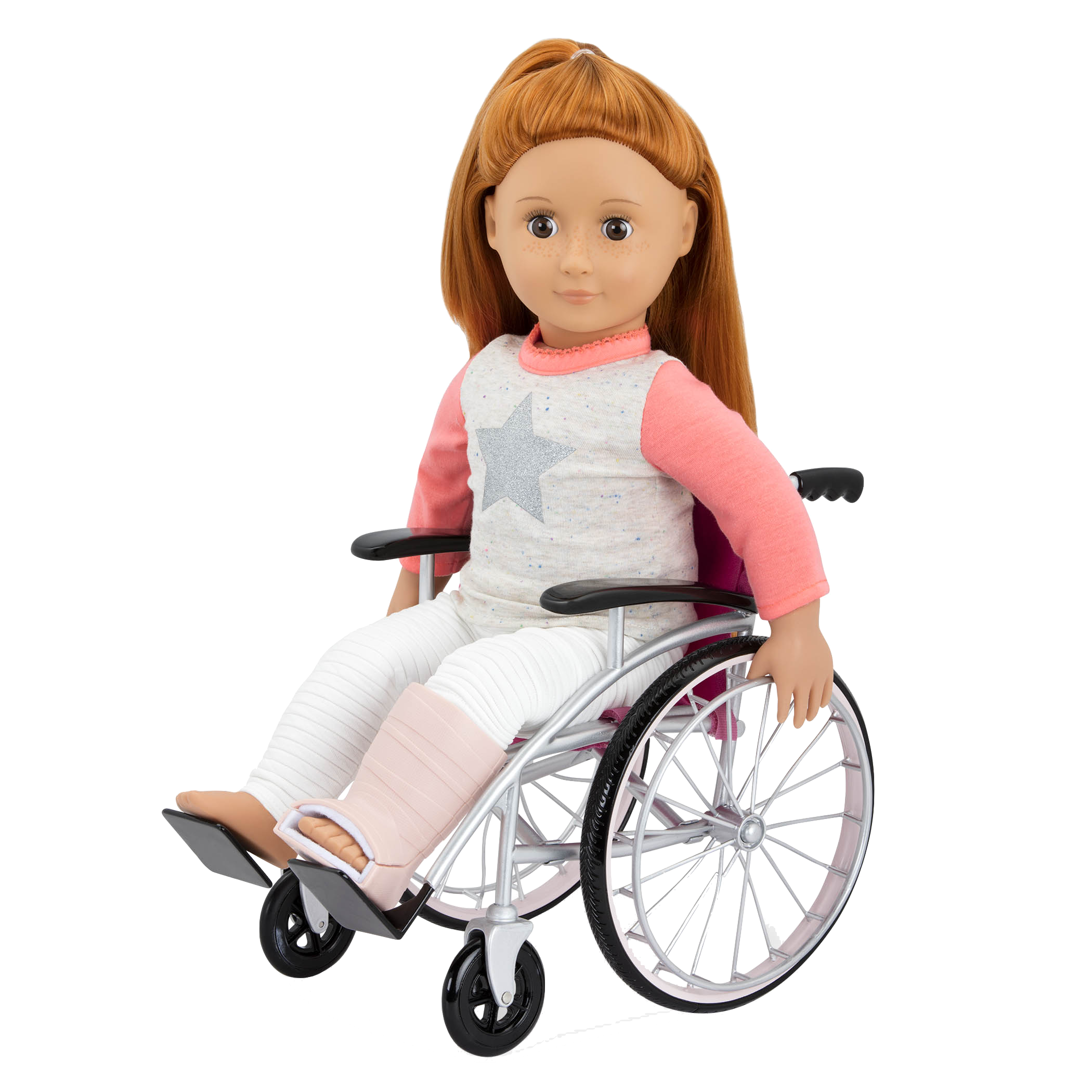 18-inch doll using medical playset and wheelchair Heals On Wheels - Image 1