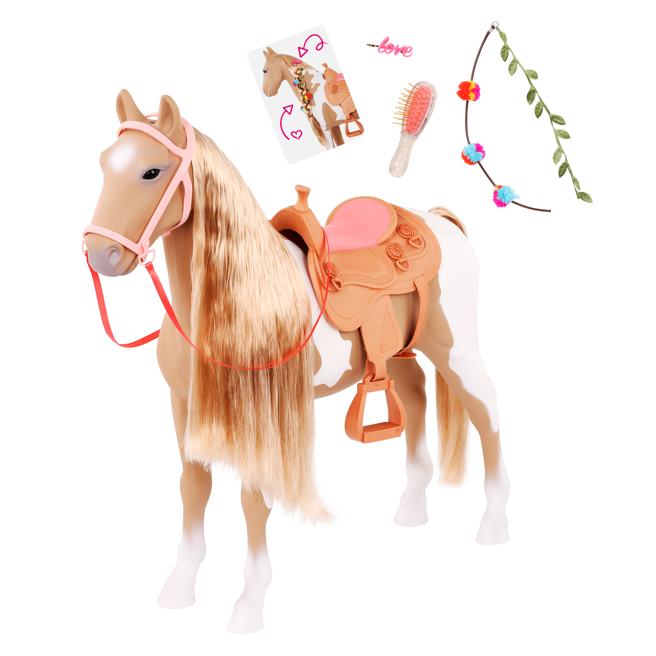 Our Generation Palomino Hair Play Horse for 18-inch Dolls Palomino Hair Play Horse - Image 1