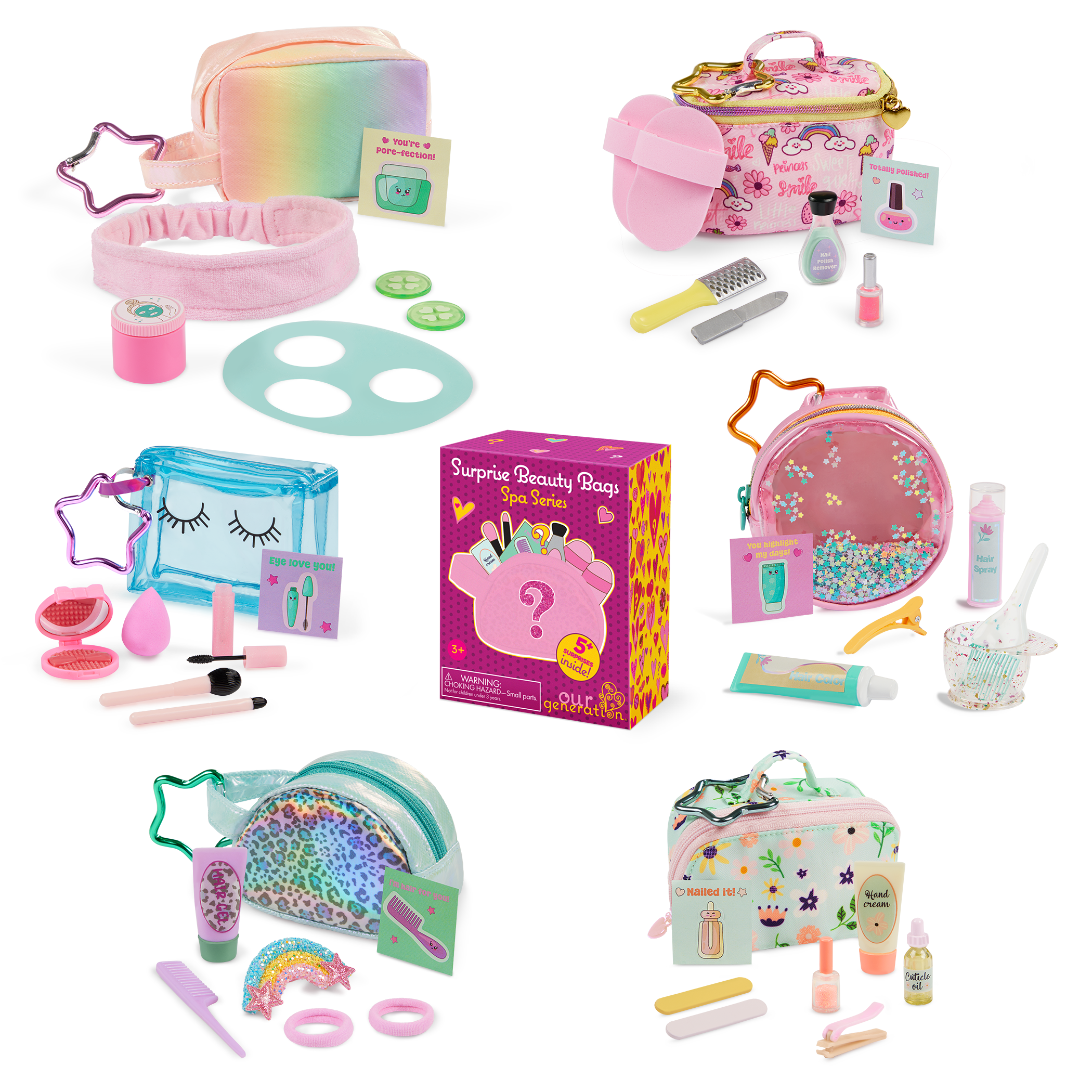 Our Generation Surprise Beauty Bags Spa Series 18-inch Doll Accessories Surprise Beauty Bags - Spa Series - Image 1