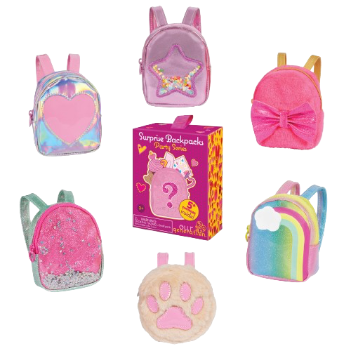 Our Generation Surprise Backpacks for 18-inch Dolls Surprise Backpacks - Party Series 1 - Image 1